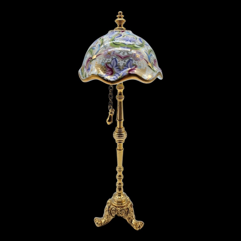 Vintage Reutter Porzellan Floor Lamp Dollhouse Miniature 1:12 Scale New in Box